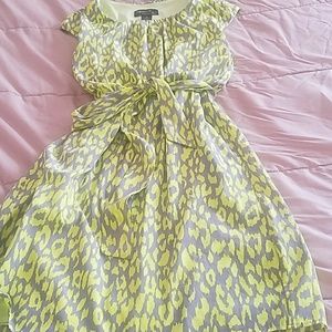 Lime and Gray spring dress